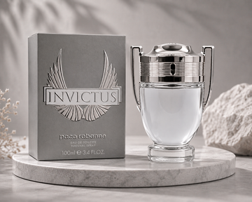 Rabanne Invictus Men's EDT Spray – A Heroic Fresh Woody & Aquatic Fragrance (3.4 Fl. Oz)