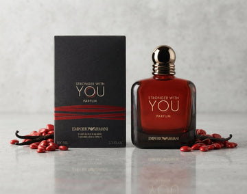 Armani Stronger With You Parfum (100ml): A Bold Fusion of Spicy Pink Pepper & Rich Vanilla Suede